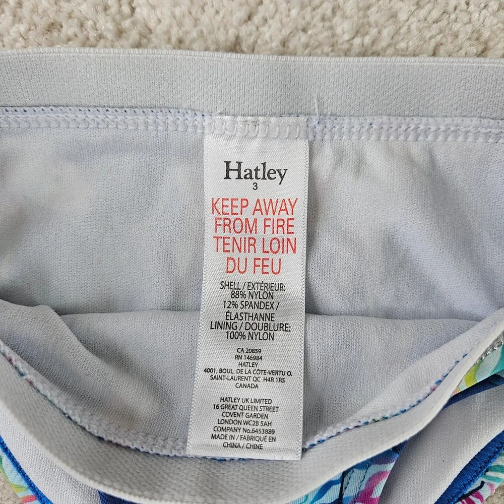 NWT's‎ Hatley Swim Bottoms Rainbow Zebra Print Sparkle Waistband Girls Size 3